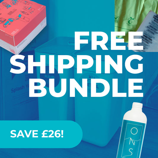 Free Shipping Bundle - Hairdressing Foil, Non-Toxic Cleaner and Recycling Bags - Save £26!