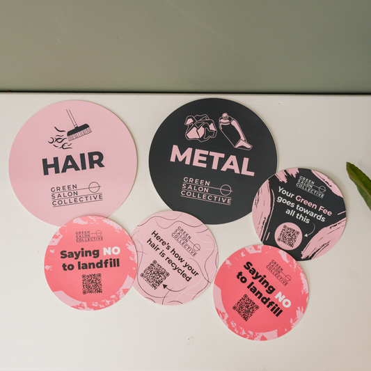 Green Fee Marketing Kit (Reception Strut x2, QR stickers x4)