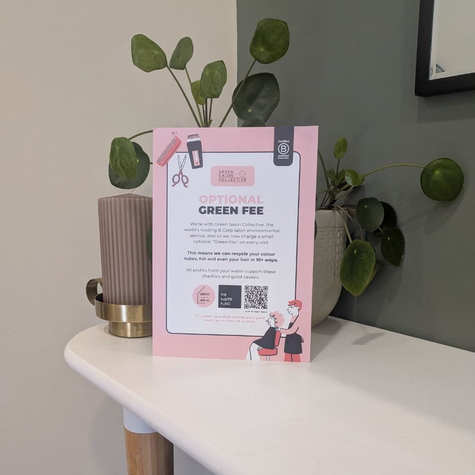 Green Fee Marketing Kit (Reception Strut x2, QR stickers x4)
